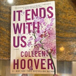 'It Ends With Us' Book with Pink Floral Cover